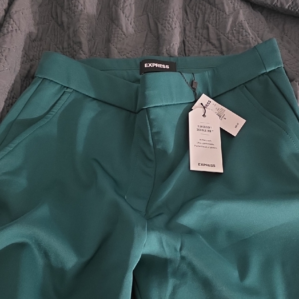 Express Dark Green Dress Pants Medium